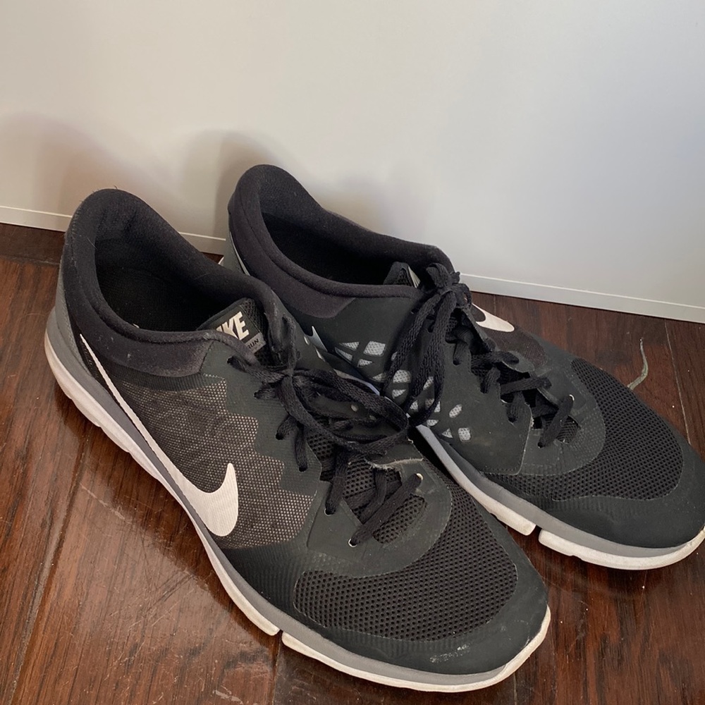 Nike Mens Flex 2014 Rn Shoes Black 709022-001 Lace Up Low Top Sneakers size 13